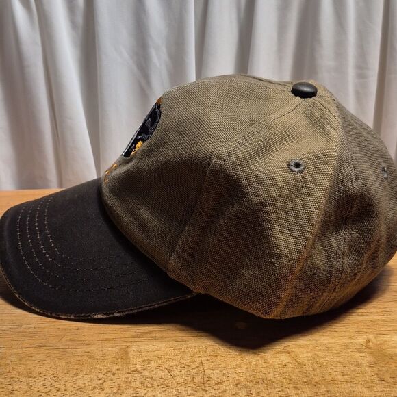 DSC Dallas Safari Club Faux Leather Brim Velcroback Hat - New - Picture 4 of 11